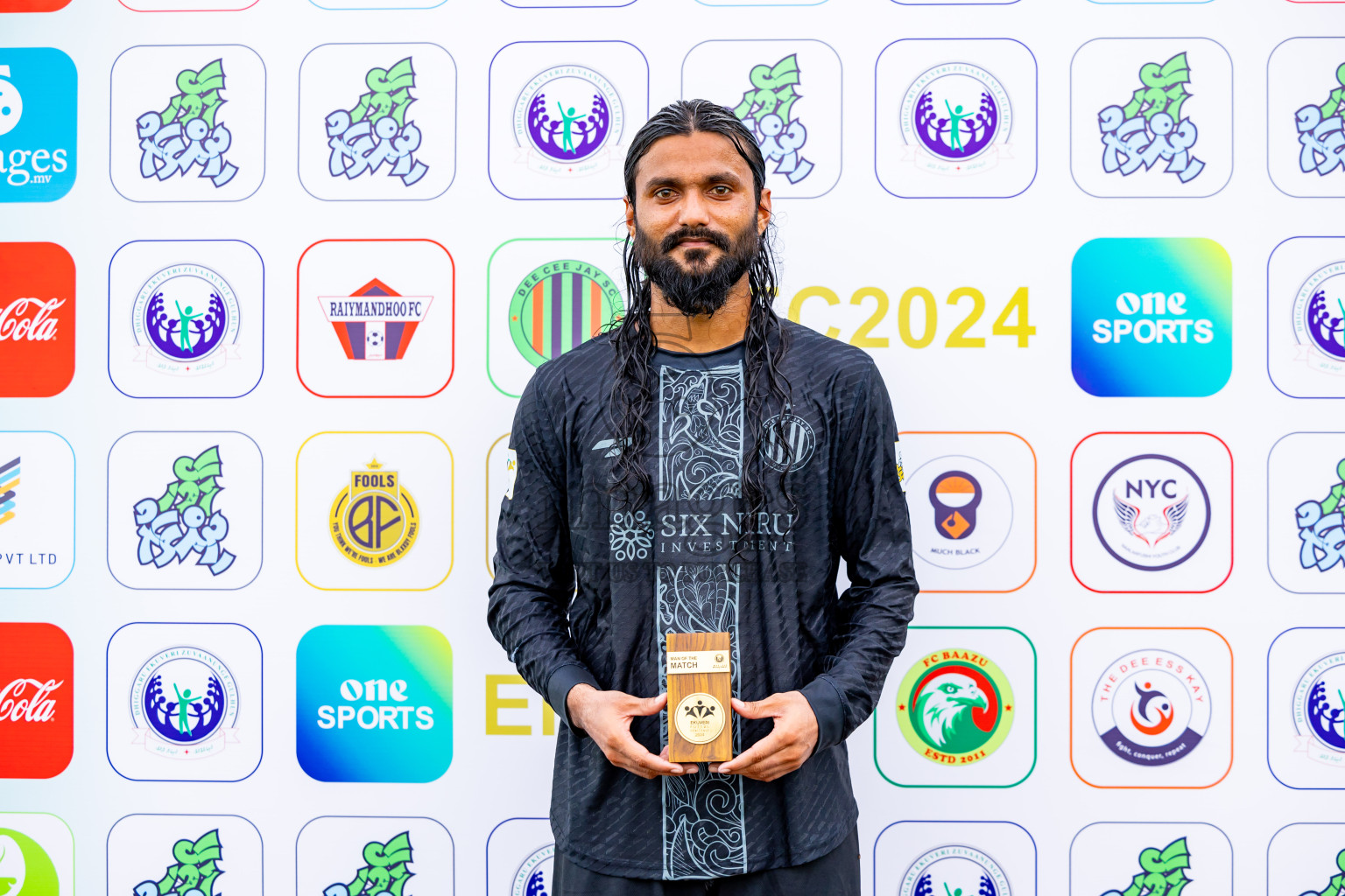 Dee Cee Jay SC vs Naalaafushi YC in Day 3 of Laamehi Dhiggaru Ekuveri Futsal Challenge 2024 was held on Sunday, 28th July 2024, at Dhiggaru Futsal Ground, Dhiggaru, Maldives Photos: Nausham Waheed / images.mv