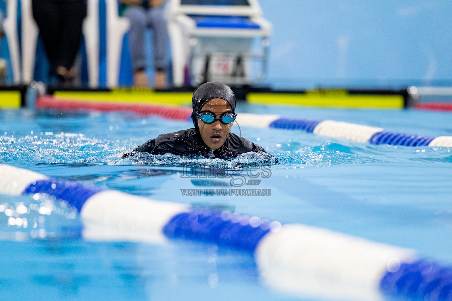 Day 5 of BML 21st Interschool Swimming Competition 2025 was held in Hulhumale' Swimming Pool, Hulhumale', Maldives on Wednesday, 15th October 2025. 
Photos: Hassan Simah / images.mv