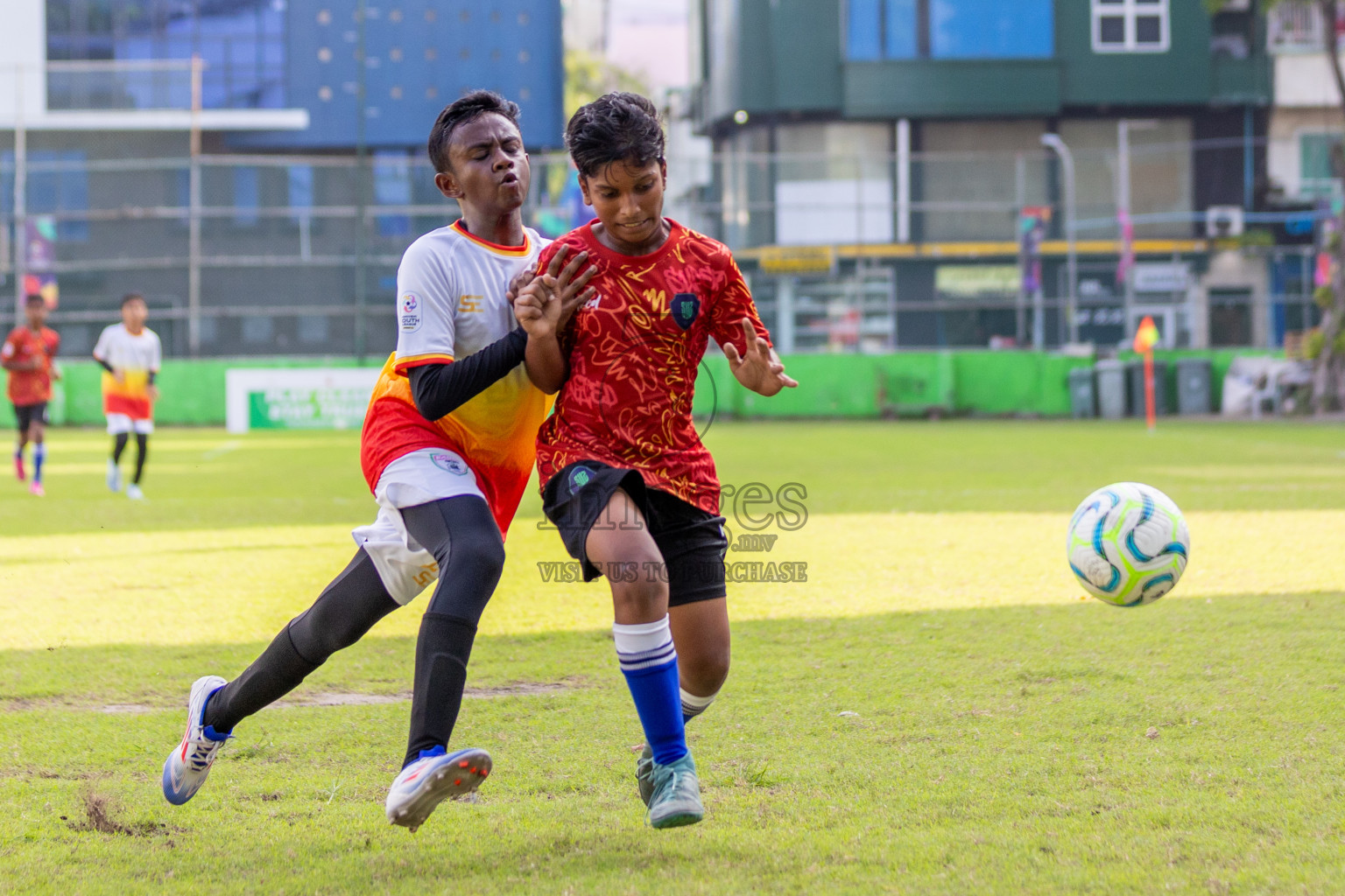 Club Eagles vs Super United Sports (U12) in Day 4 of Dhivehi Youth League 2024 held at Henveiru Stadium on Thursday, 28th November 2024. Photos: Shuu Abdul Sattar/ Images.mv