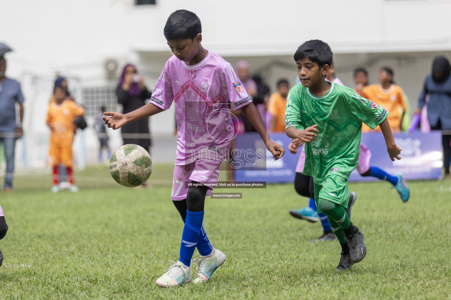 Day 1 of Nestle kids football fiesta, held in Henveyru Football Stadium, Male', Maldives on Wednesday, 11th October 2023 Photos: Shut Abdul Sattar/ Images.mv