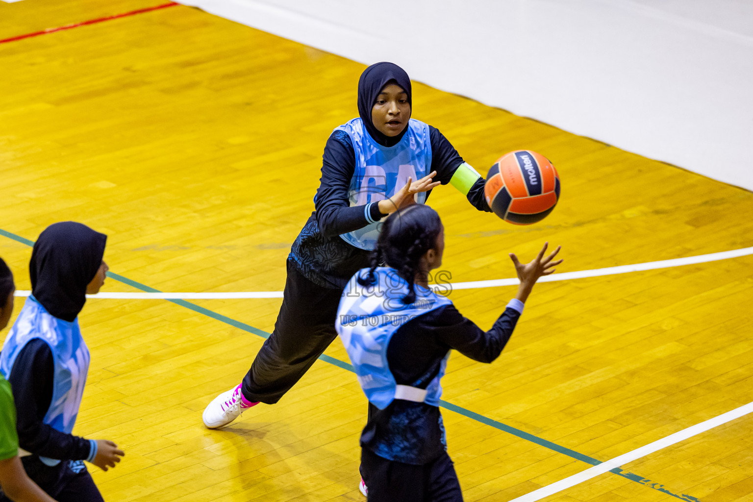 Day 9 of 25th Inter-School Netball Tournament was held in Social Center at Male', Maldives on Monday, 19th August 2024. Photos: Nausham Waheed / images.mv