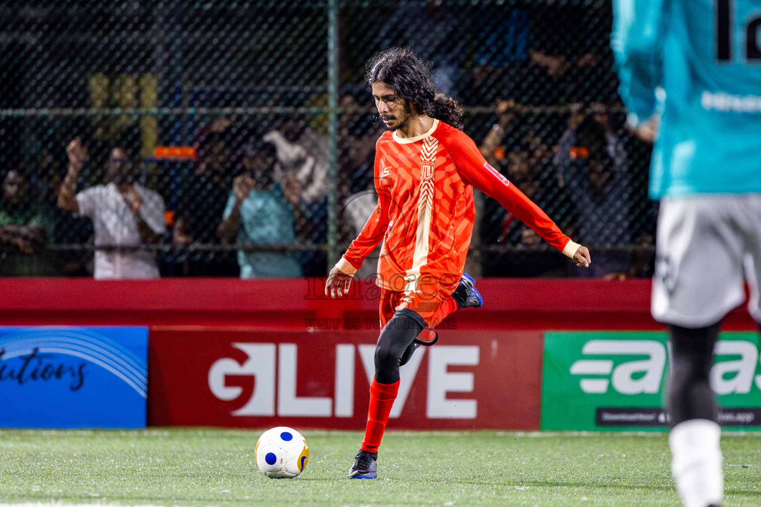 M Kolhufushi VS M Muli in Day 7 of Golden Futsal Challenge 2025 was held on Saturday, 11th January 2025, in Hulhumale', Maldives Photos: Nausham Waheed / images.mv