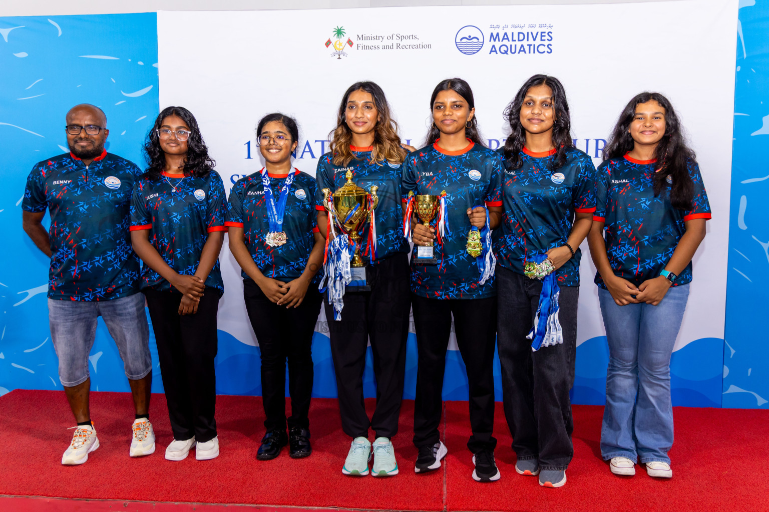 Closing Ceremony of 1st National Short Course Swimming Competition held in Hulhumale', Maldives on Thursday, 19th June 2025. Photos: Nausham Waheed / images.mv