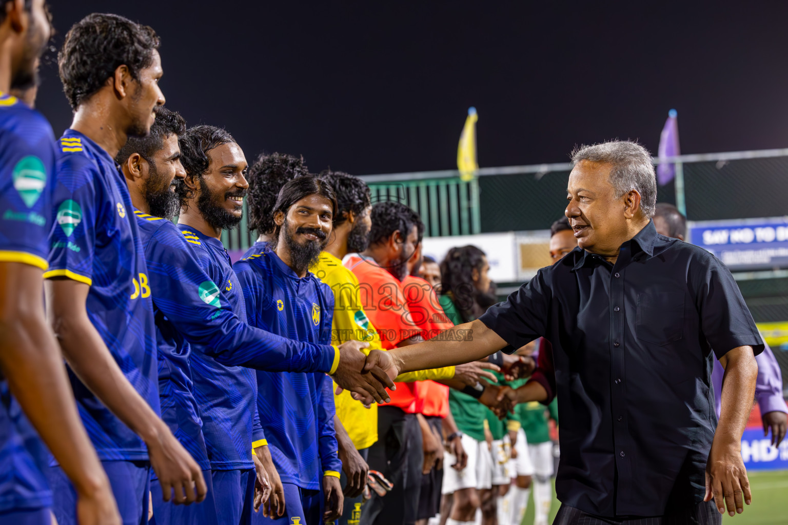 Th Thimarafushi vs B Eydhafushi in Quarter Finals of Golden Futsal Challenge 2024 which was held on Friday, 1st March 2024, in Hulhumale', Maldives Photos: Ismail Thoriq / images.mv