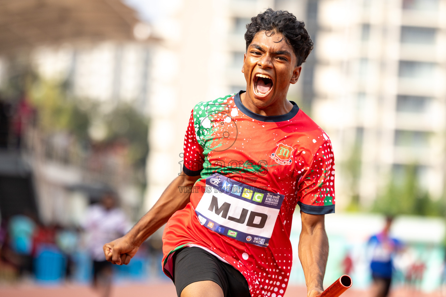 Day 6 of MWSC Interschool Athletics Championships 2024 held in Hulhumale Running Track, Hulhumale, Maldives on Thursday, 14th November 2024. Photos by: Ismail Thoriq / Images.mv