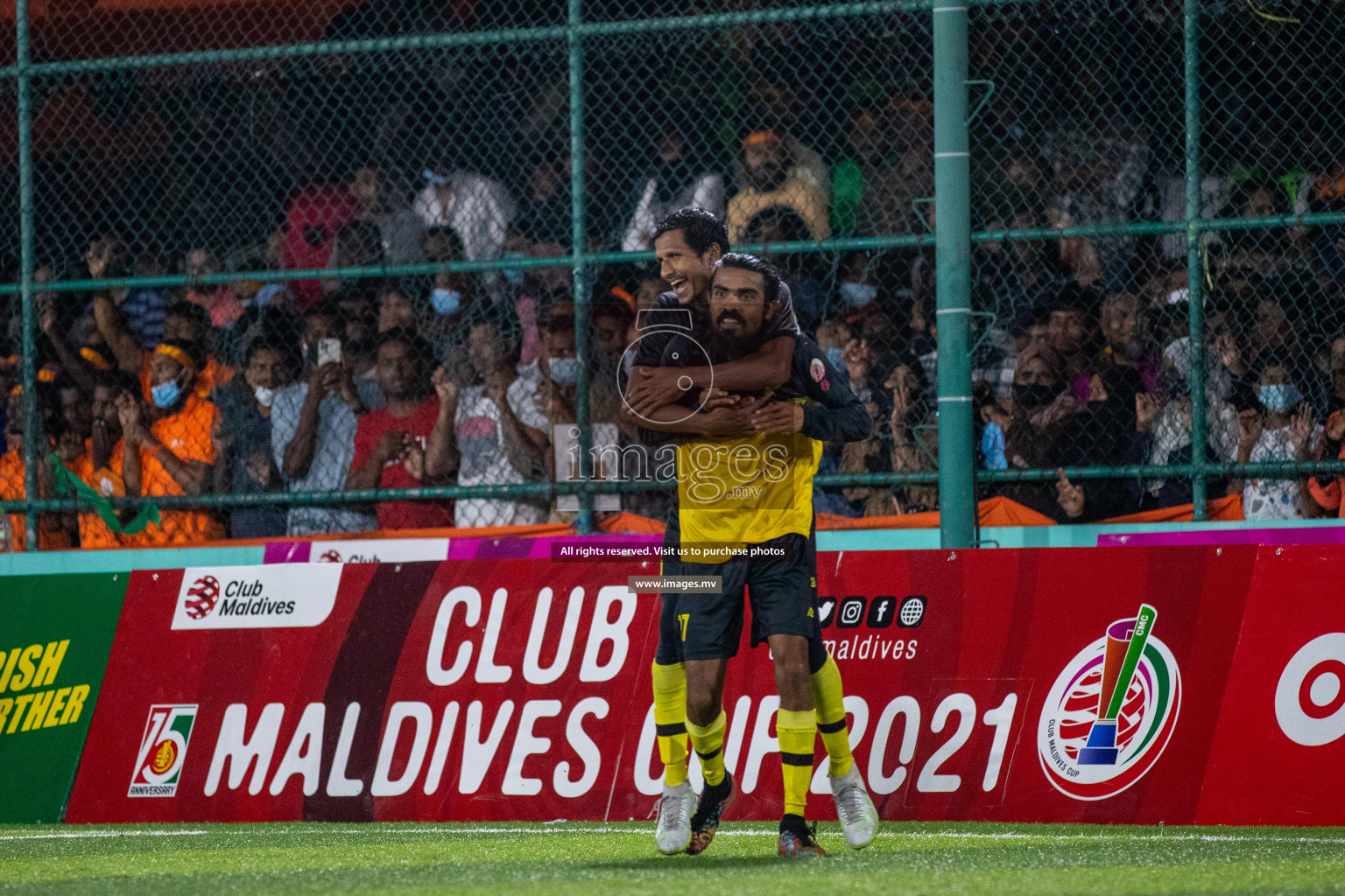 RRC Vs FSM in the Semi Finals of Club Maldives 2021 held in Hulhumale, Maldives on 19 December 2021. Photos: Ismail Thoriq / images.mv