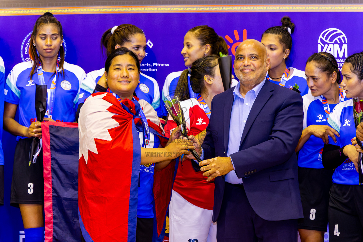 Nepal Police Club vs Humo VC in the Final of CAVA Woman's Volleyball Club Championship 2024 was held in Social Center, Male', Maldives on Saturday, 21st September 2024. Photos: Nausham Waheed / images.mv