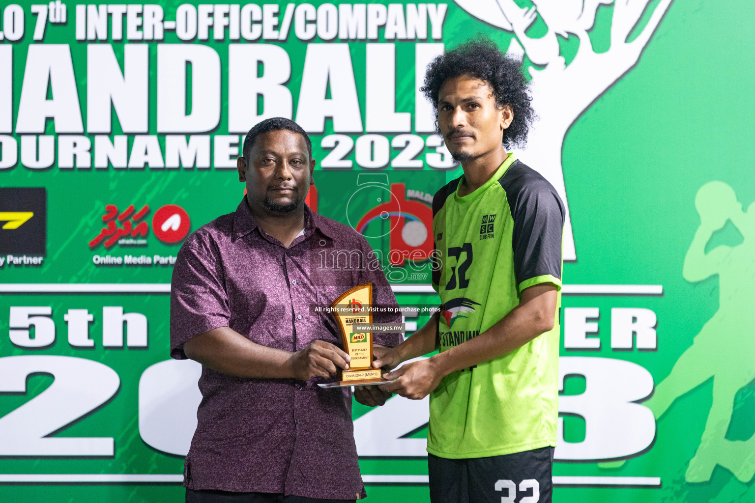 2nd Division Final of 7th Inter-Office/Company Handball Tournament 2023, held in Handball ground, Male', Maldives on Monday, 25th October 2023 Photos: Nausham Waheed/ Images.mv