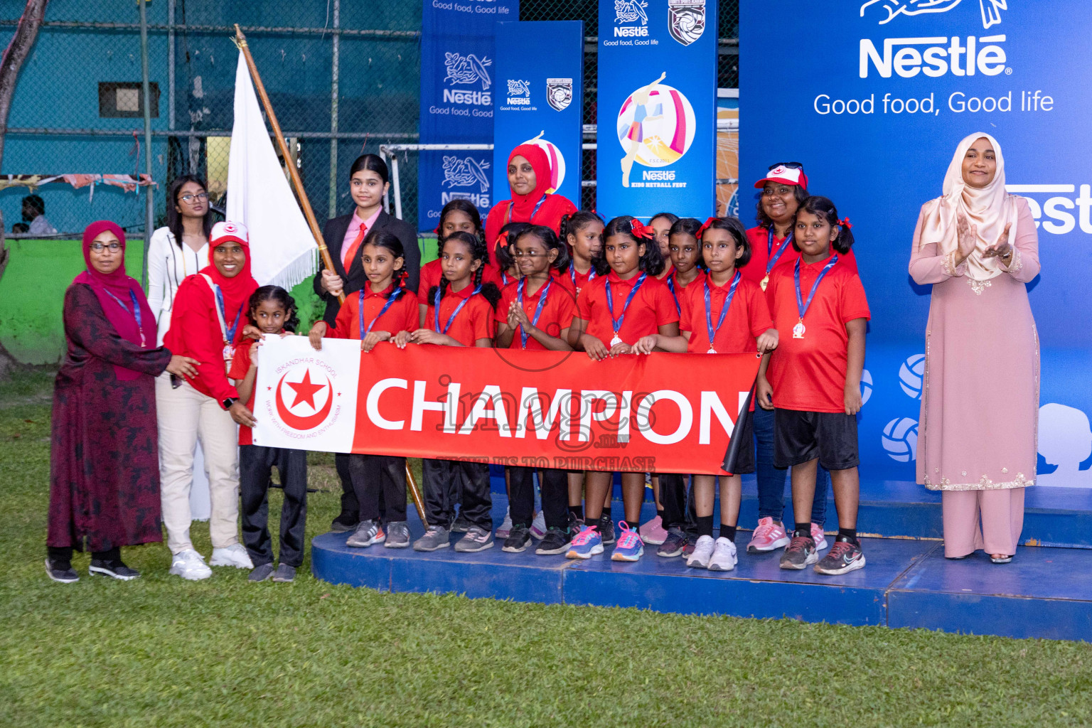 Day 3 of Nestle' Kids Netball Fiesta 2023 held in Henveyru Stadium, Male', Maldives on Saturday, 2nd December 2023. Photos by Nausham Waheed / Images.mv