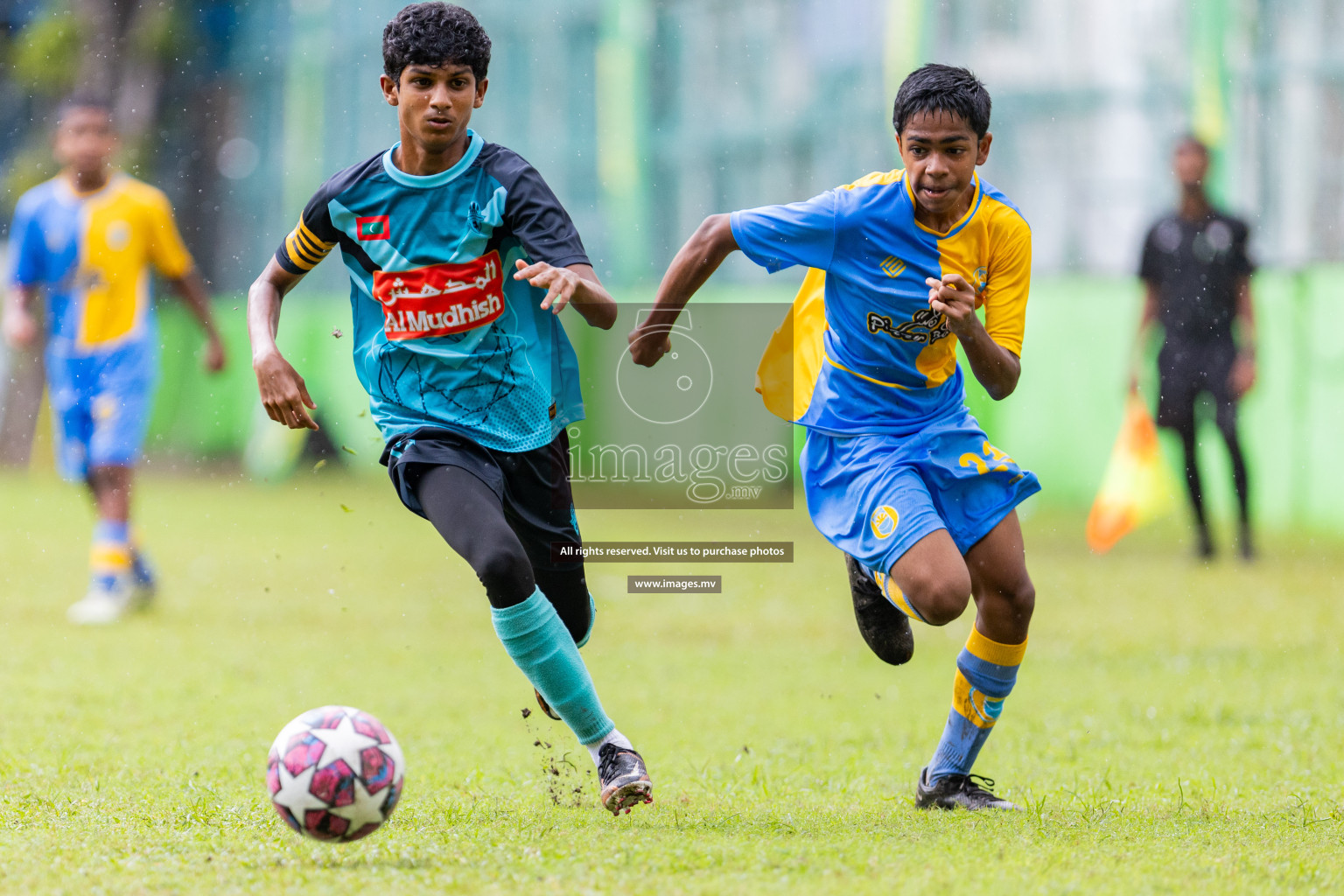 Day 2 of MILO Academy Championship 2023 (u14) was held in Henveyru Stadium Male', Maldives on 4th November 2023. Photos: Nausham Waheed / images.mv