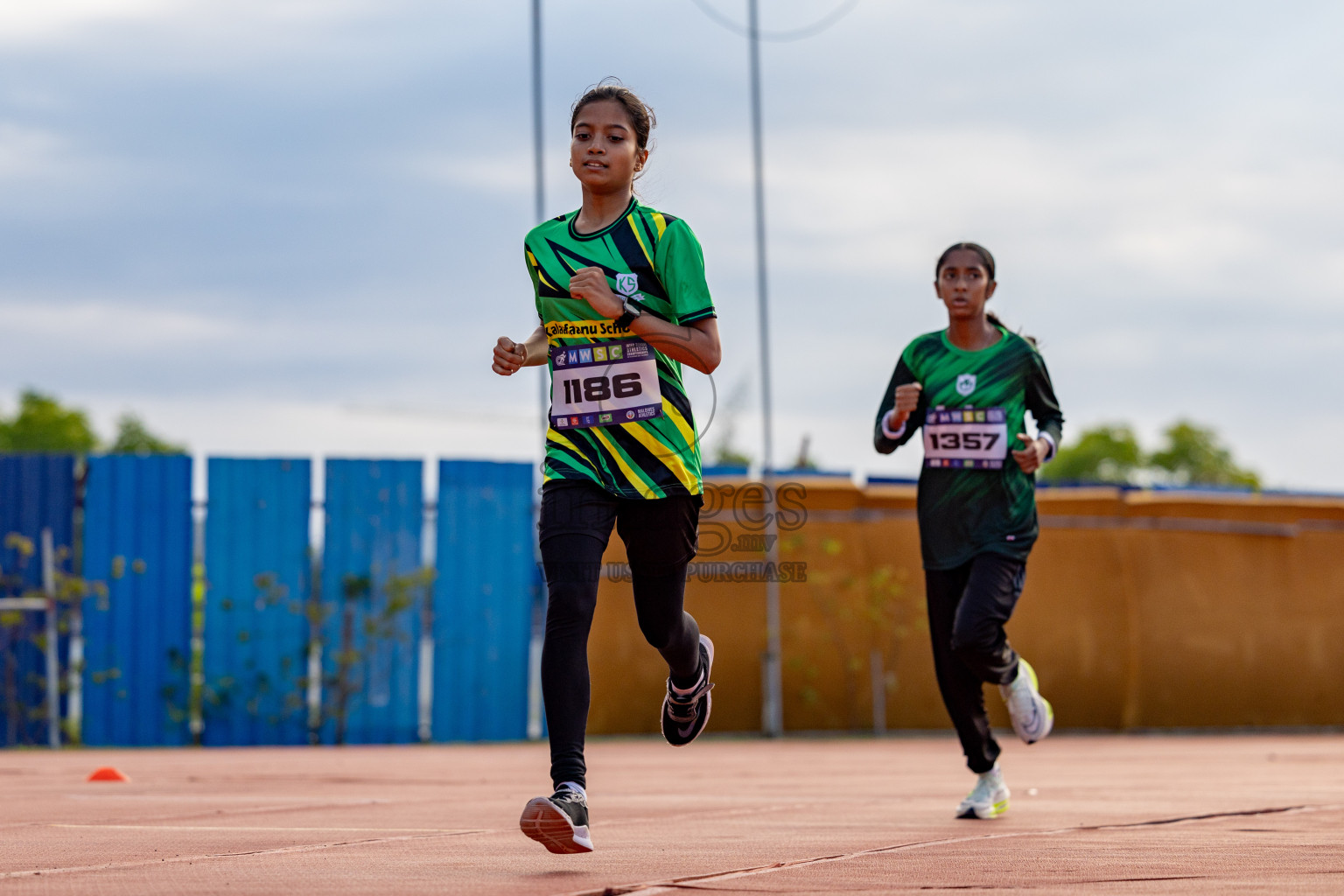 Day 2 of MWSC Interschool Athletics Championships 2024 held in Hulhumale Running Track, Hulhumale, Maldives on Sunday, 10th November 2024. 
Photos by: Hassan Simah / Images.mv