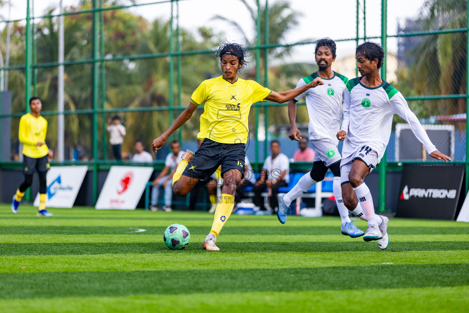 Giraavarians vs Xephyrs in Day 11 of BG Futsal Challenge 2024 was held on Friday, 22nd March 2024, in Male', Maldives Photos: Nausham Waheed / images.mv