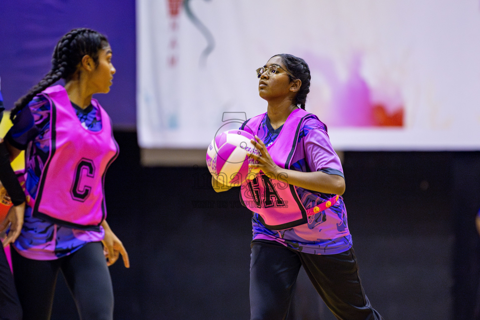 N Sports Academy B vs N Sports Academy A U17 Finals of 3rd Netball Junior Championship, held at Social Center on Saturday, 25th January 2025 . Photos: Nausham Waheed / images.mv