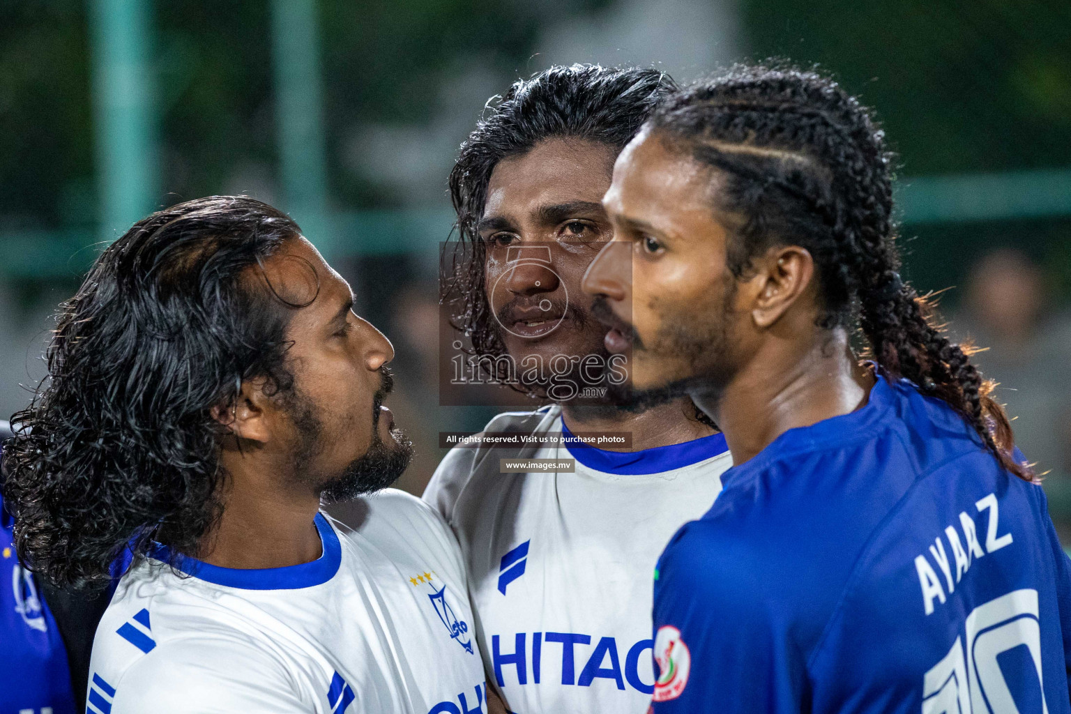 STO RC Vs Team Fenaka in the Quarter Finals of Club Maldives 2021 held in Hulhumale, Maldives on 13 December 2021. Photos: Shu Abdul Sattar / images.mv