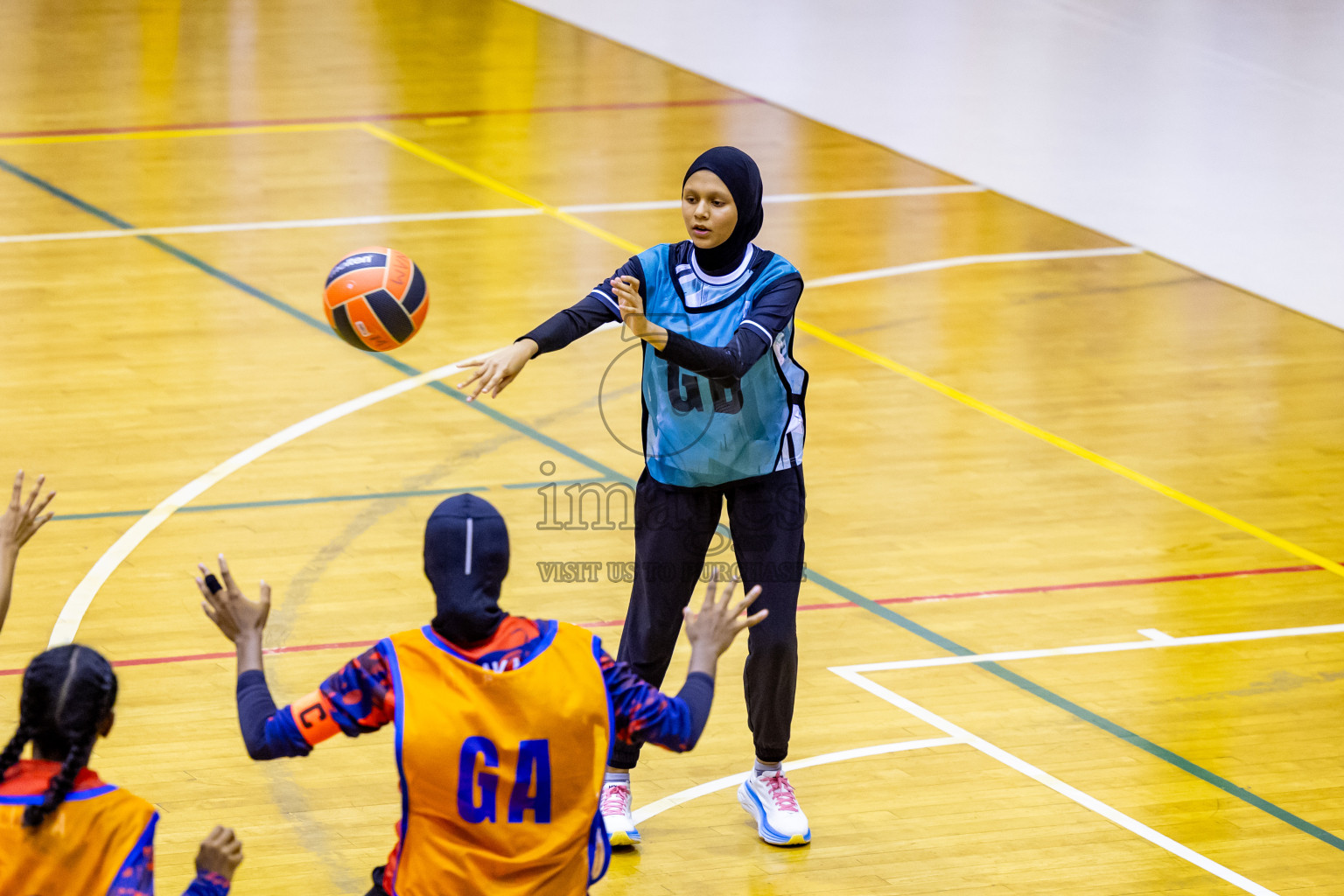 Day 9 of 25th Inter-School Netball Tournament was held in Social Center at Male', Maldives on Monday, 19th August 2024. Photos: Nausham Waheed / images.mv