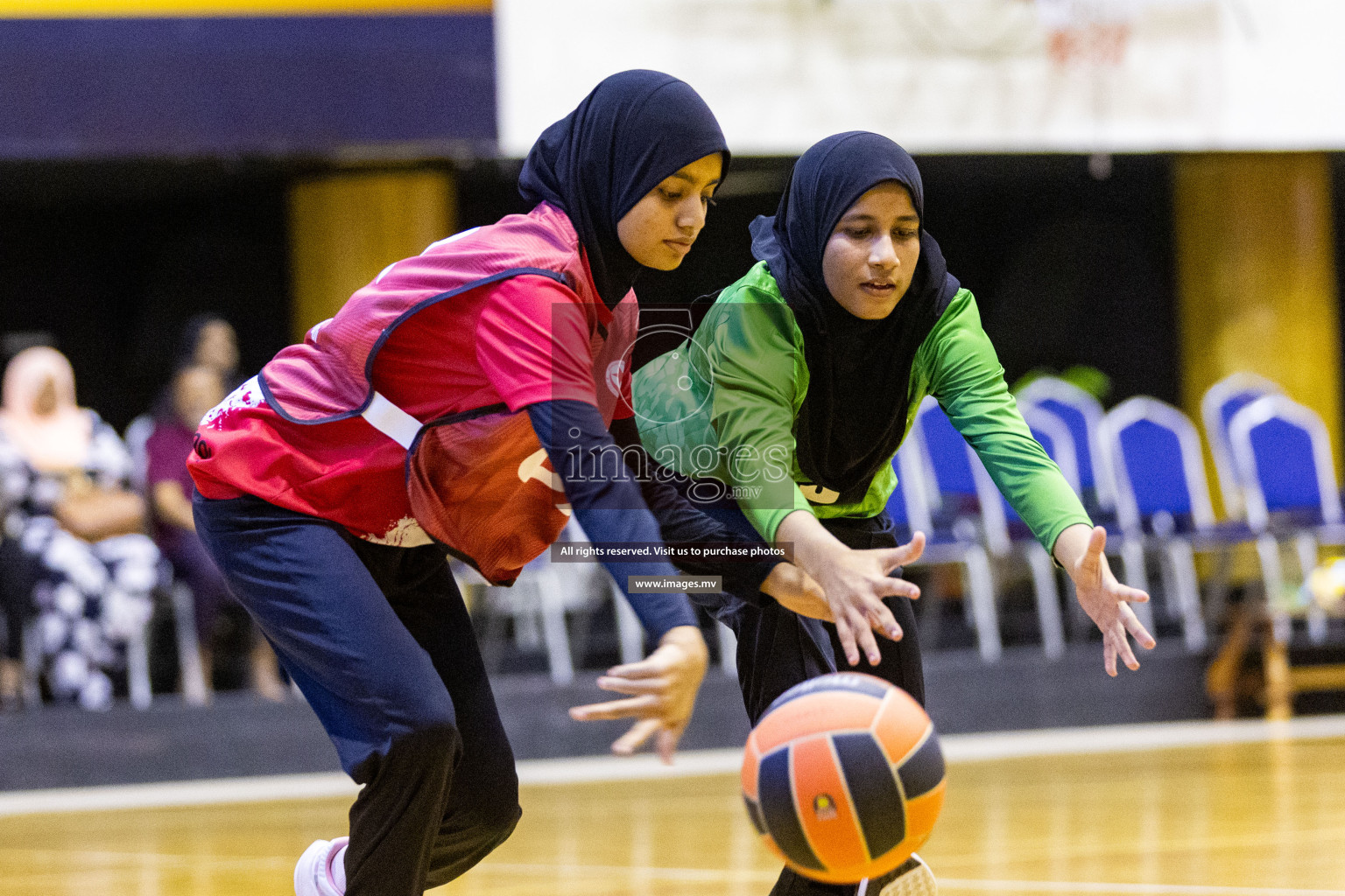 Day 11 of 24th Interschool Netball Tournament 2023 was held in Social Center, Male', Maldives on 6th November 2023. Photos: Nausham Waheed / images.mv