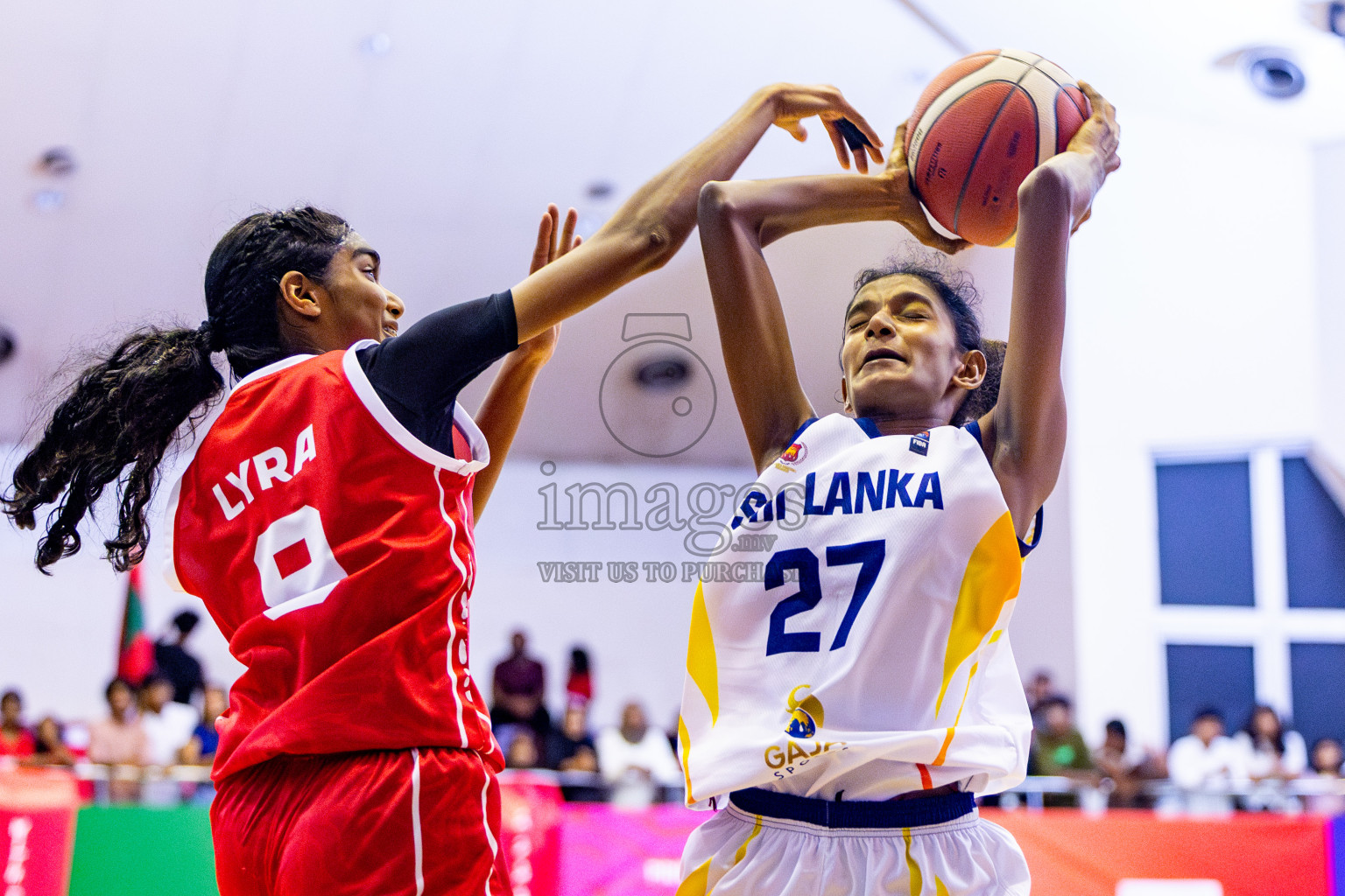 Maldives vs SriLanka in Day 2 of Under 16 Woman's Asian Cup SABA Qualifiers 2025 was held in Social Center, Male', Maldives on Friday, 13th June 2025. Photos: Nausham Waheed / images.mv