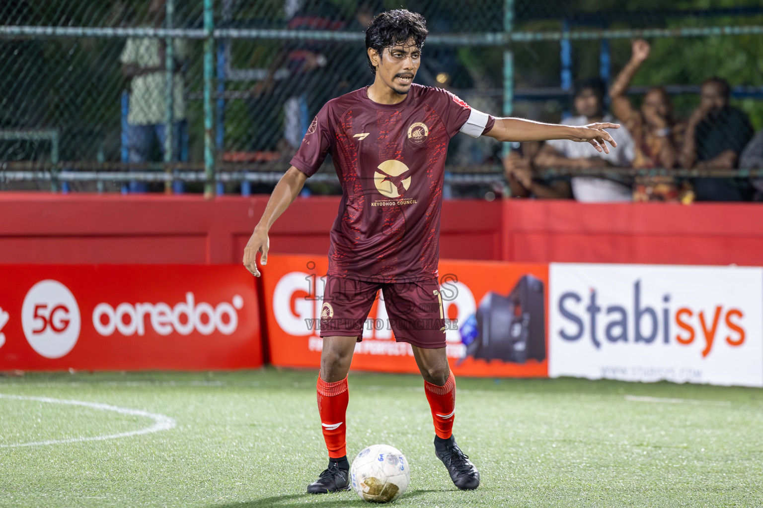 V Fulidhoo vs V Keyodhoo in Day 15 of Golden Futsal Challenge 2025 was held on Sunday, 19th January 2025, in Hulhumale', Maldives. Photos: Ismail Thoriq / images.mv