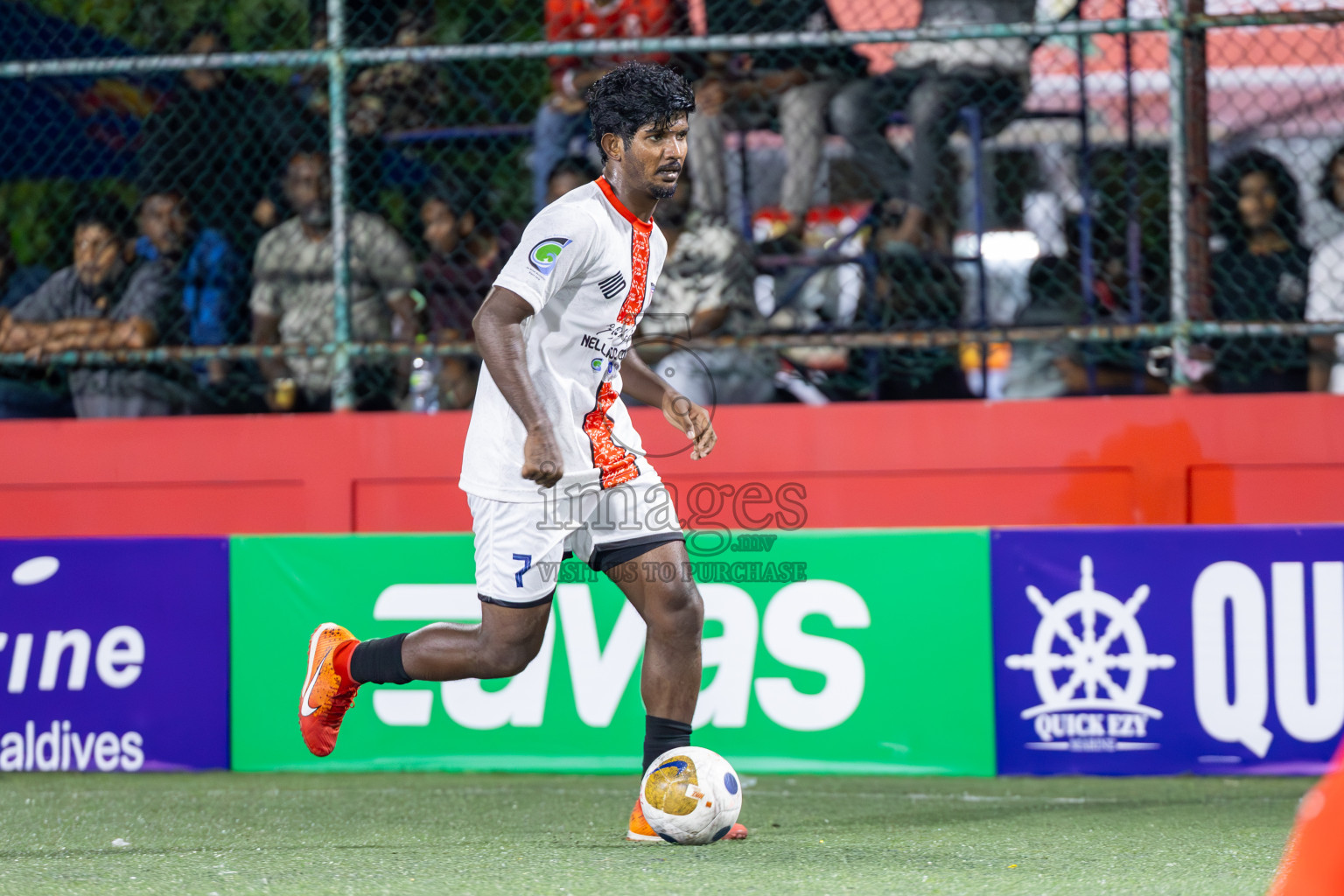 HDh Nolhivaran vs HDh Nellaidhoo in Day 5 of Golden Futsal Challenge 2025 on Thursday, 9th January 2025, in Hulhumale', Maldives
Photos: Ismail Thoriq / images.mv