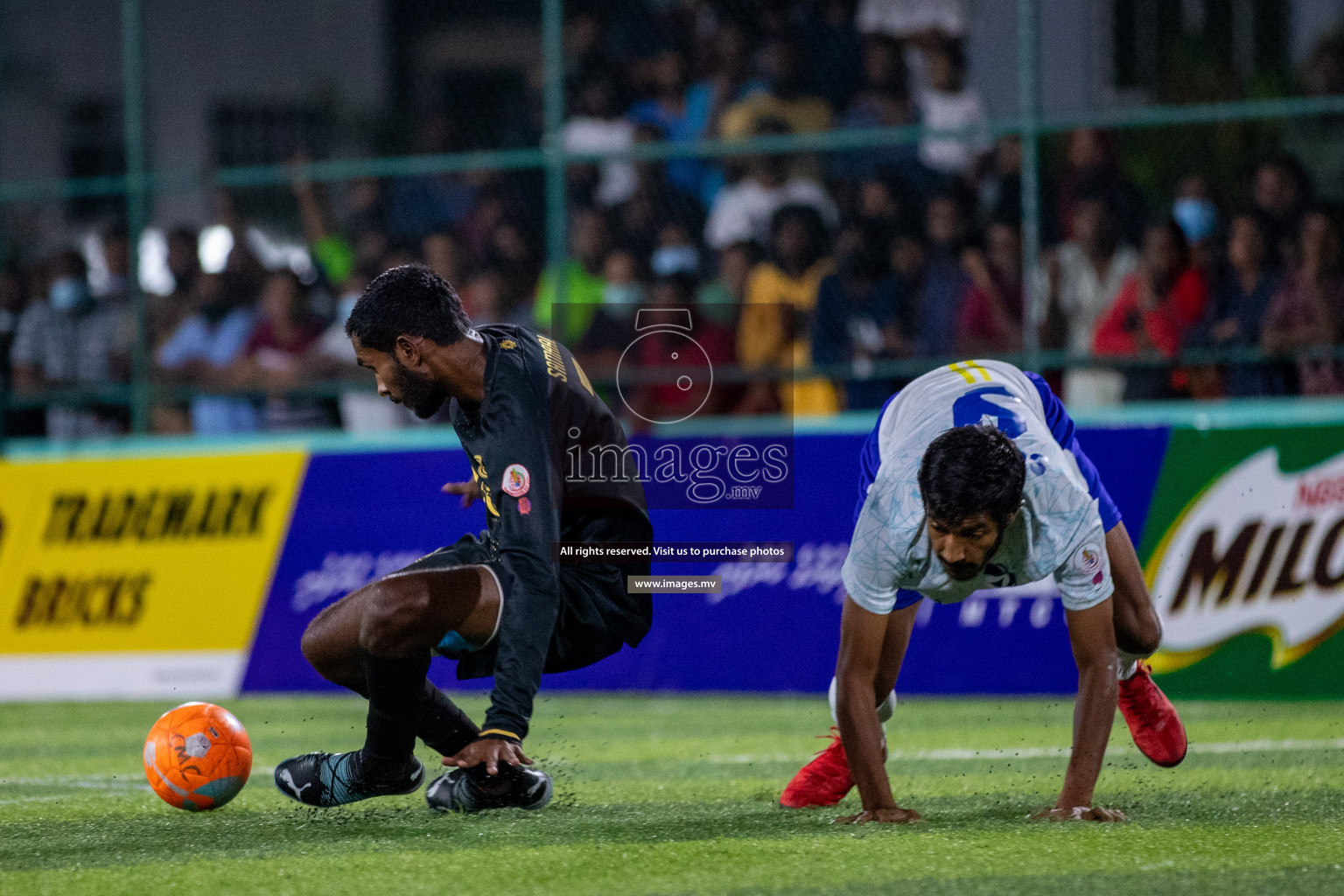 Prison Club vs MACL in the Quarter Finals of Club Maldives 2021 held at Hulhumale;, on 12th December 2021 Photos: Ismail Thoriq / images.mv