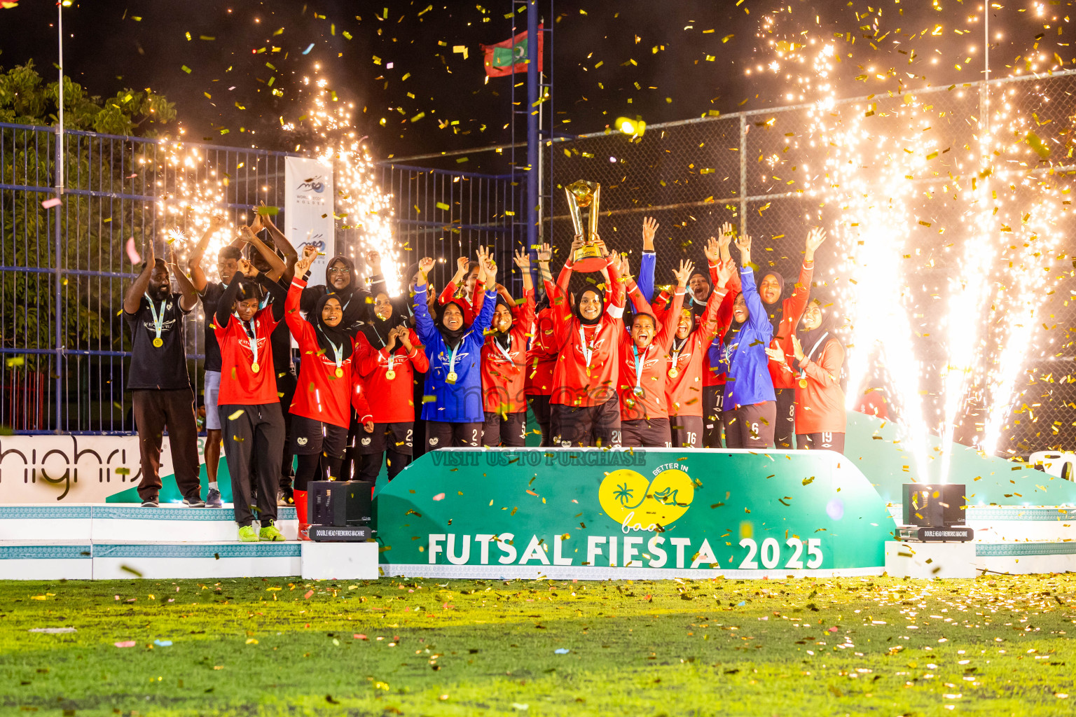 Closing Ceremony of Better in Baa Futsal Fiesta 2025 held in B. Eydhafushi, Maldives on Monday, 17th November 2025. Photos: Nausham Waheed / images.mv