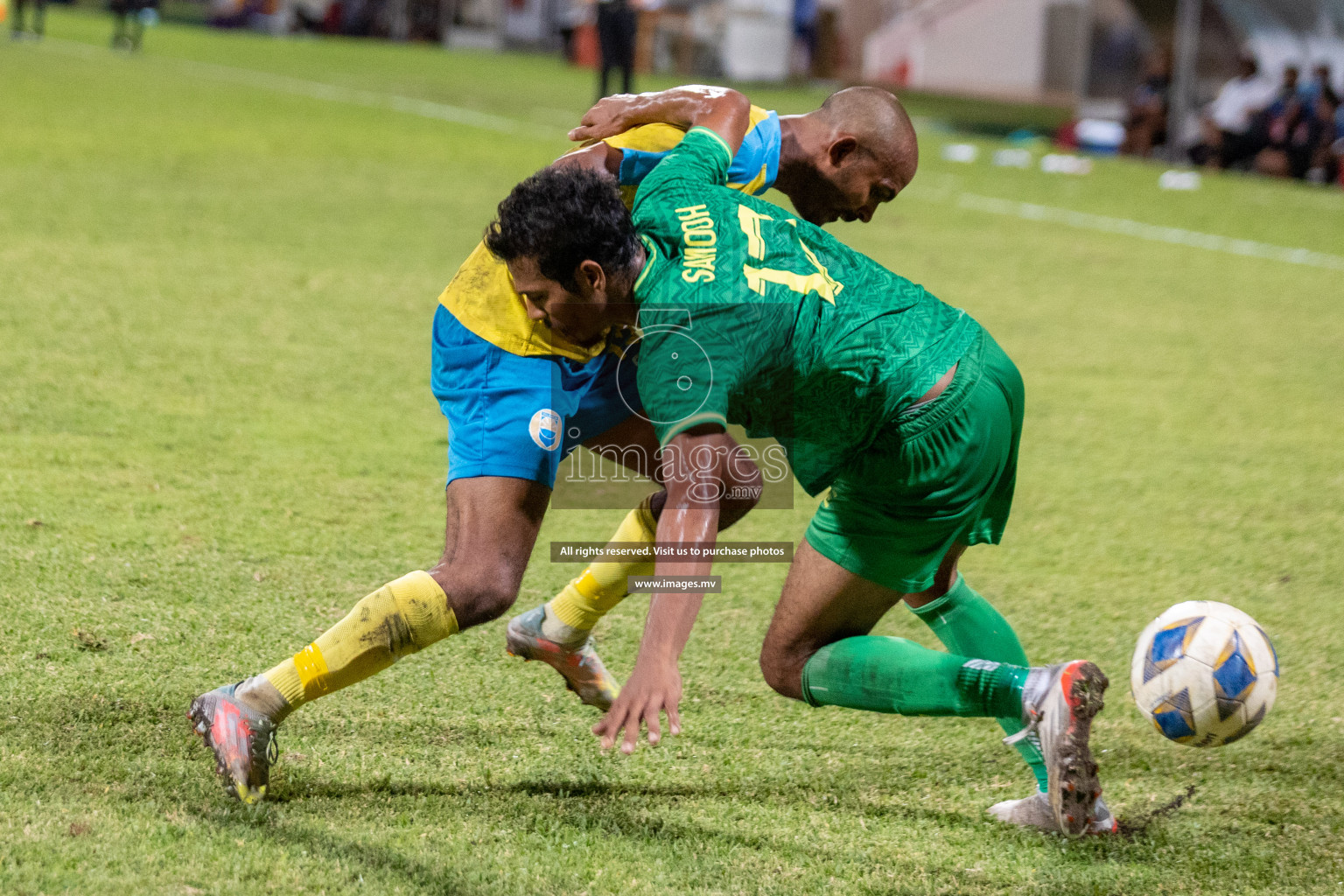 Club Valencia vs Maziya SRC in Ooredoo Dhivehi Premier League 2021/22 on 06 July 2022, held in National Football Stadium, Male', Maldives