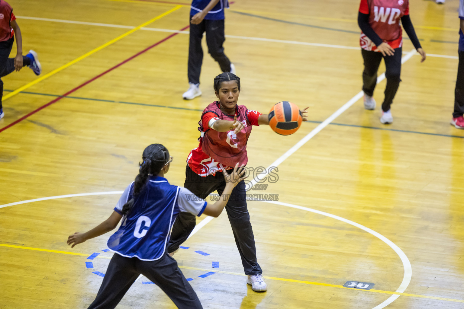 Day 8 of 25th Inter-School Netball Tournament was held in Social Center at Male', Maldives on Sunday, 18th August 2024.