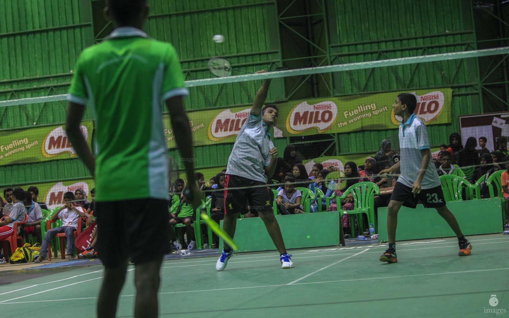 14th Interschool Badminton Tournament 2016, Sunday, March 20, 2016. (Images.mv Photo: Mohamed Ahsan)