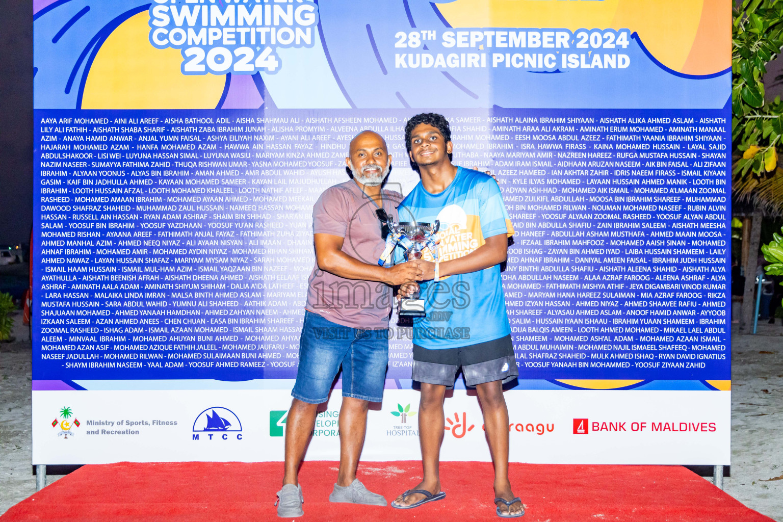 15th National Open Water Swimming Competition 2024 held in Kudagiri Picnic Island, Maldives on Saturday, 28th September 2024. Photos: Nausham Waheed / images.mv