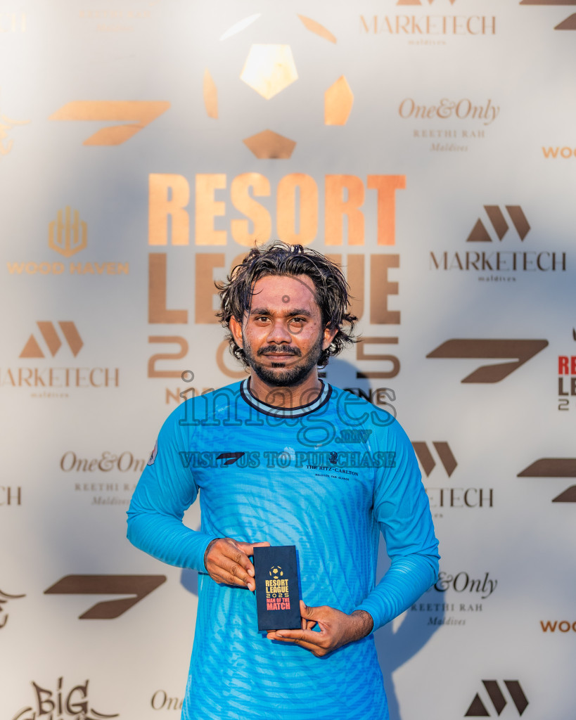 The Ritz Carlton vs Huvafen Fushi in Resort League 2025 (North Male Zone) day 17 was held on Friday, 19th September 2025 in One And Only Reethi Rah Maldives Resort, Photos: Areef Adam / images.mv