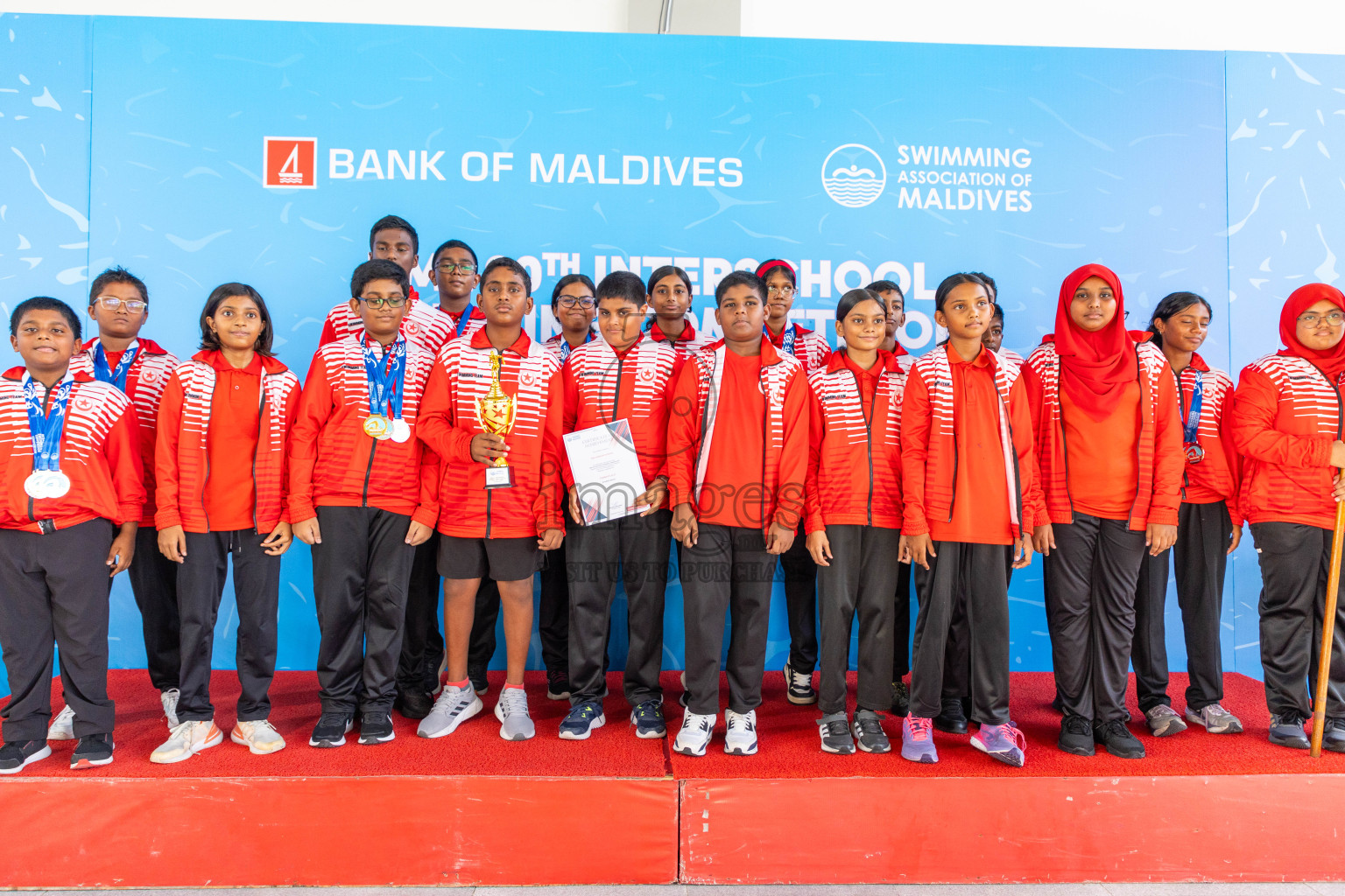 Closing ceremony of BML 20th Inter-School Swimming Competition was held in Hulhumale' Swimming Complex on Saturday, 19th October 2024. 
Photos: Ismail Thoriq