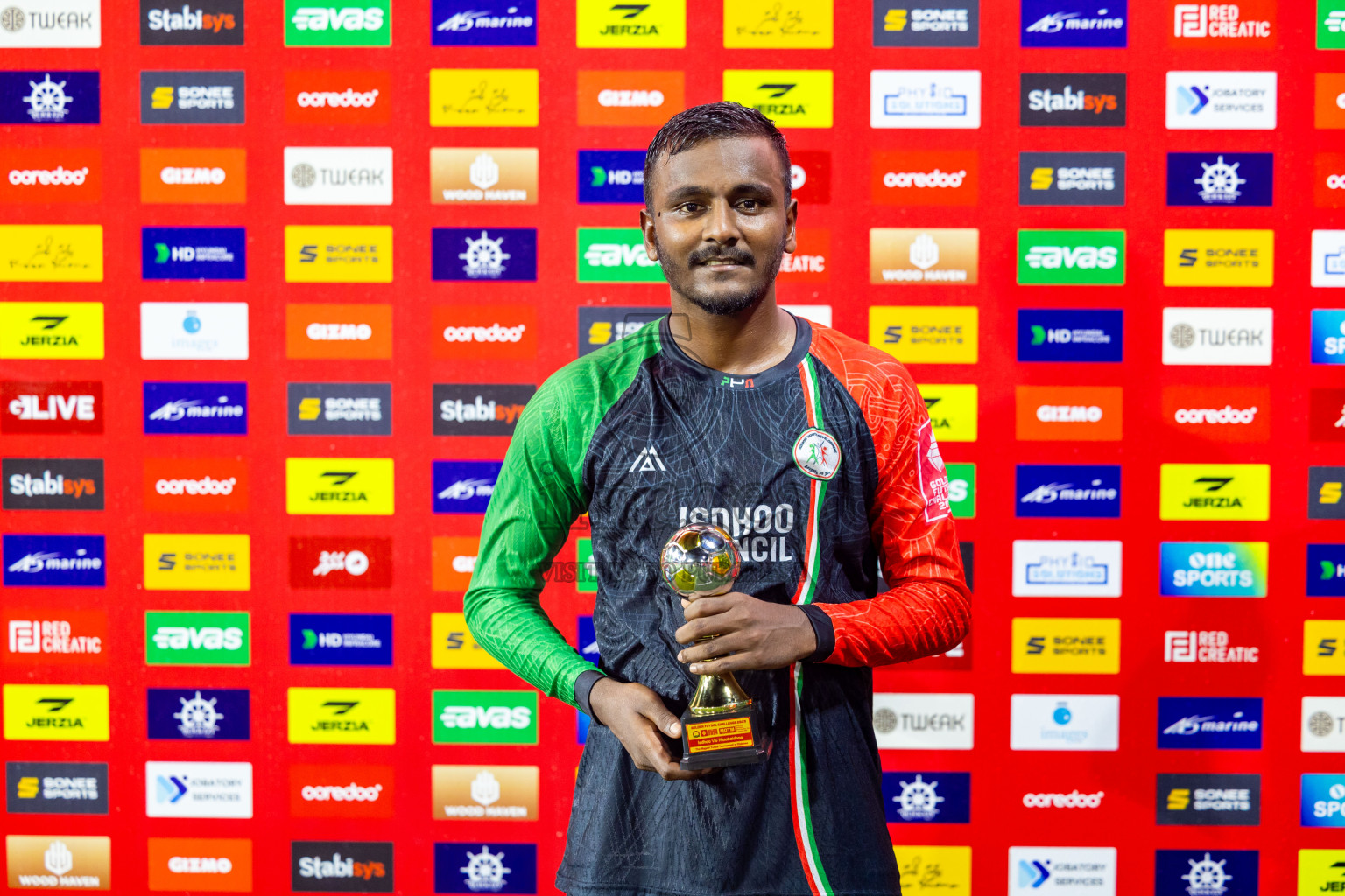 L Isdhoo VS L Maabaidhoo in Atoll Round Semi-Final on Day 22 of Golden Futsal Challenge 2025 was held on Sunday , 26th January 2025, in Hulhumale', Maldives. Photos: Nausham Waheed / images.mv