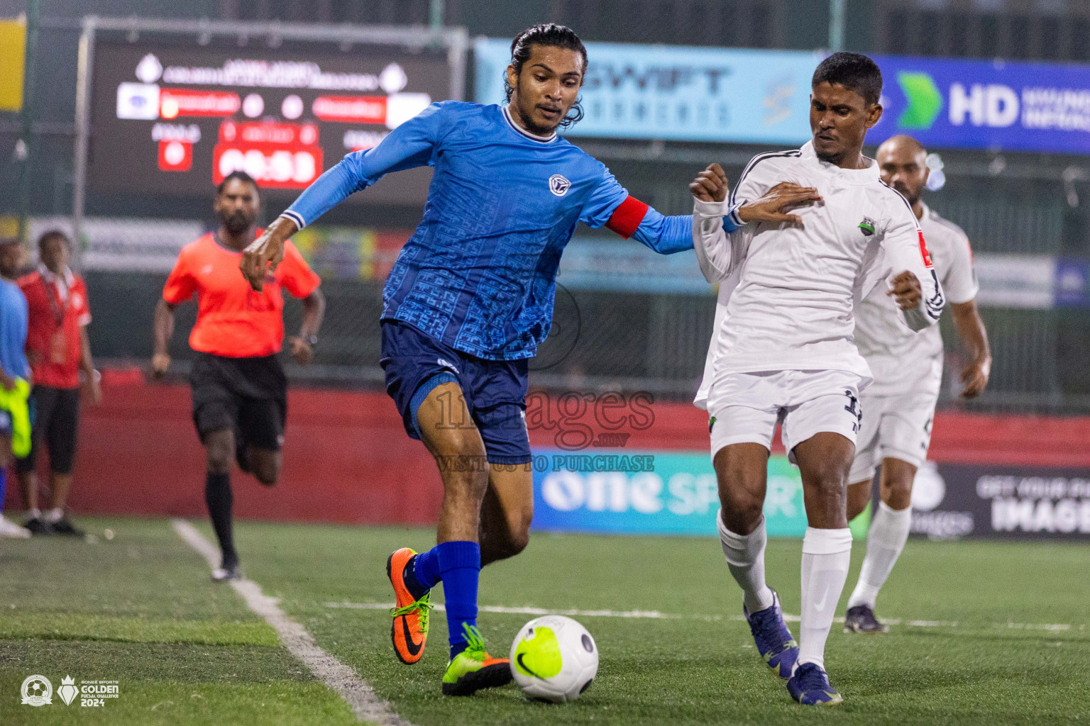 GA Gemanafushi vs GA Dhaandhoo in Day 1 of Golden Futsal Challenge 2024 was held on Monday, 15th January 2024, in Hulhumale', Maldives Photos: Ismail Thoriq / images.mv