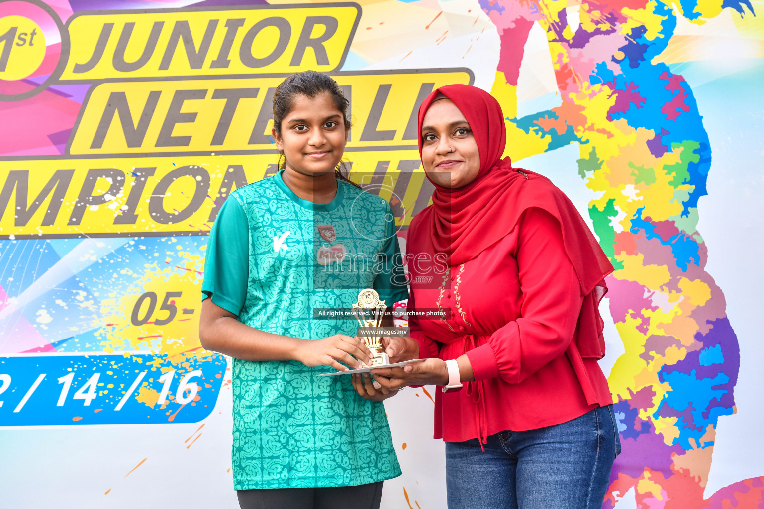 Final of Junior Netball Championship 2022 held in Male', Maldives on 19th March 2022. Photos by Nausham Waheed