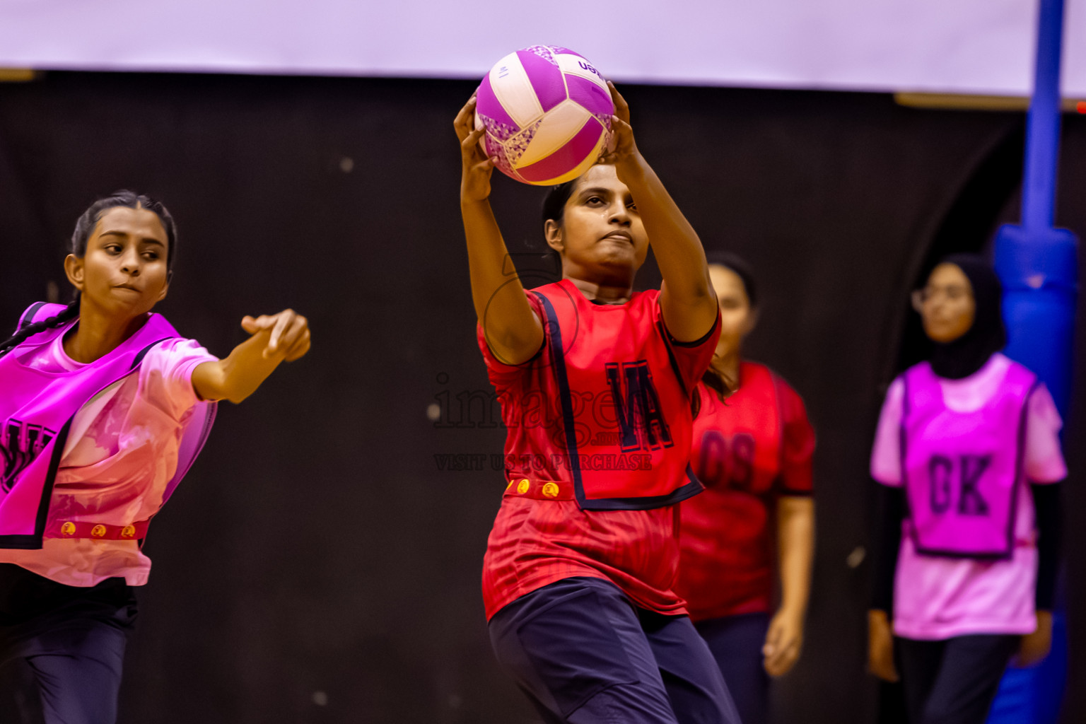 C Matrix vs Xenith SC in Day 7 of 24th Milo Netball Association Championship was held in Social Center at Male', Maldives on Sunday, 7th September 2025. Photos: Nausham Waheed / images.mv