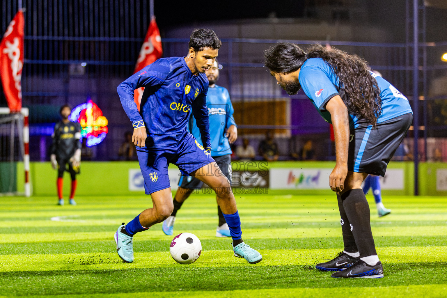United V vs Eighty Four FC in Day 7 of Eydhafushi Futsal Cup 2024 was held on Sunday , 14th April 2024, in B Eydhafushi, Maldives Photos: Nausham Waheed / images.mv
