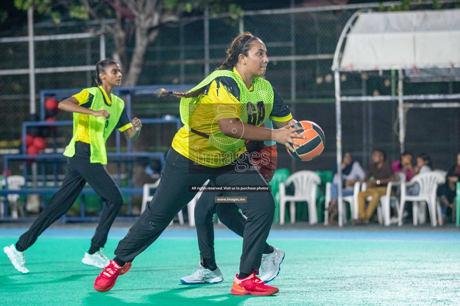 Day 6 of 20th Milo National Netball Tournament 2023, held in Synthetic Netball Court, Male', Maldives on 4th June 2023 Photos: Nausham Waheed/ Images.mv