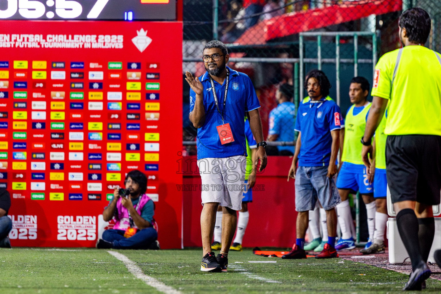 Lh Naifaru vs Lh Kurendhoo in Lhaviyani Atoll Finals Day 26 of Golden Futsal Challenge 2025 was held on Thursday , 30th January 2025, in Hulhumale', Maldives. Photos: Nausham Waheed / images.mv