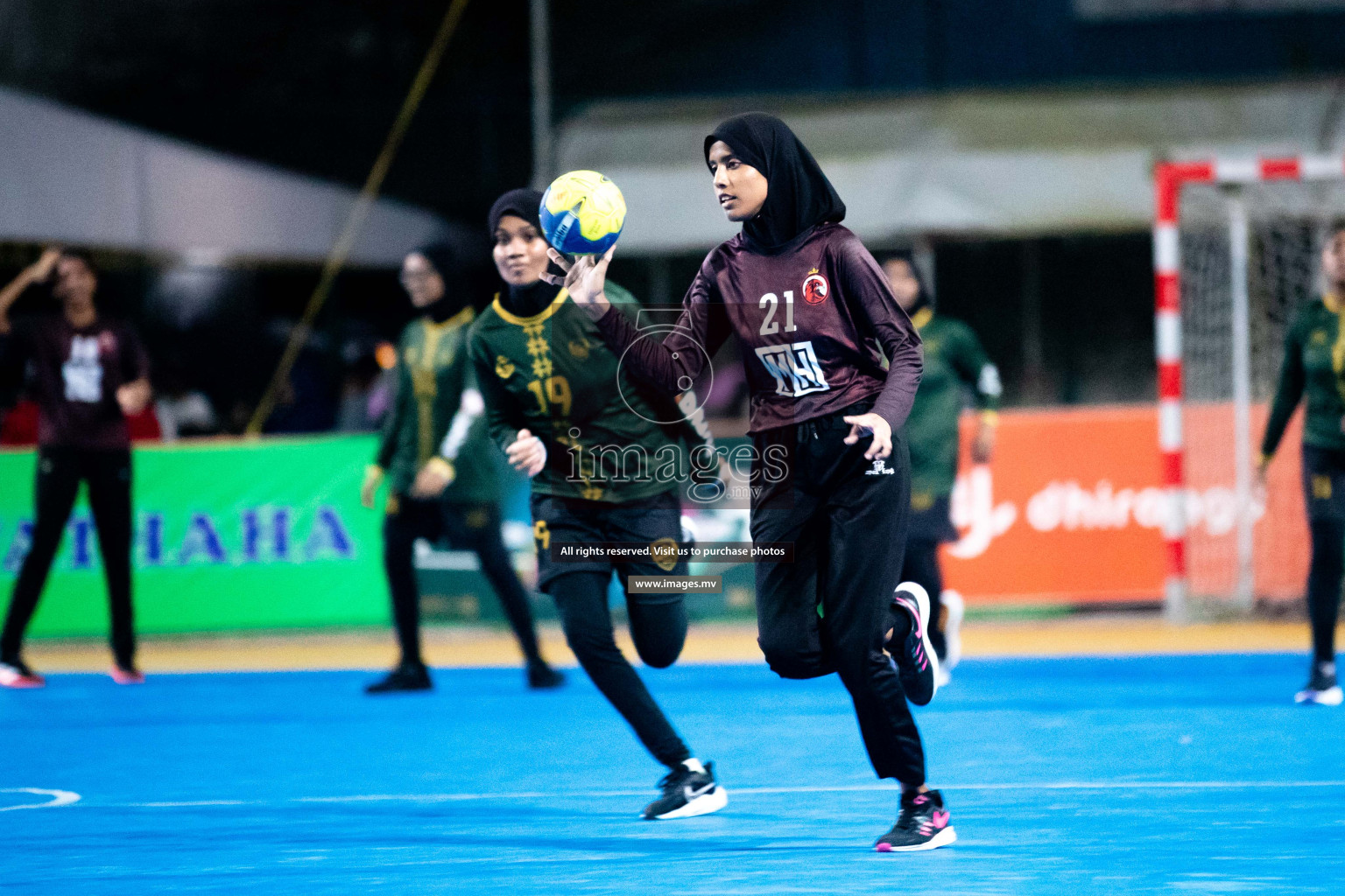 Day 5 of 6th MILO Handball Maldives Championship 2023, held in Handball ground, Male', Maldives on Friday, 24th May 2023 Photos: Shuu Abdul Sattar/ Images.mv