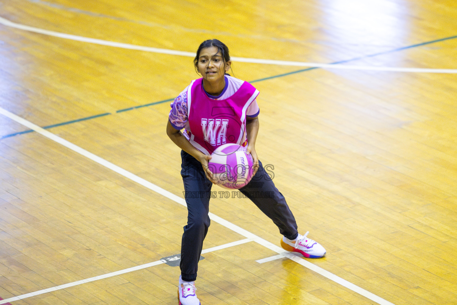 Club Matrix vs N Sports Academy in Day 6 of 24th Milo Netball Association Championship held in Social Center at Male', Maldives on Saturday, 6th September 2025. Photos: Yasna Ahmed / images.mv