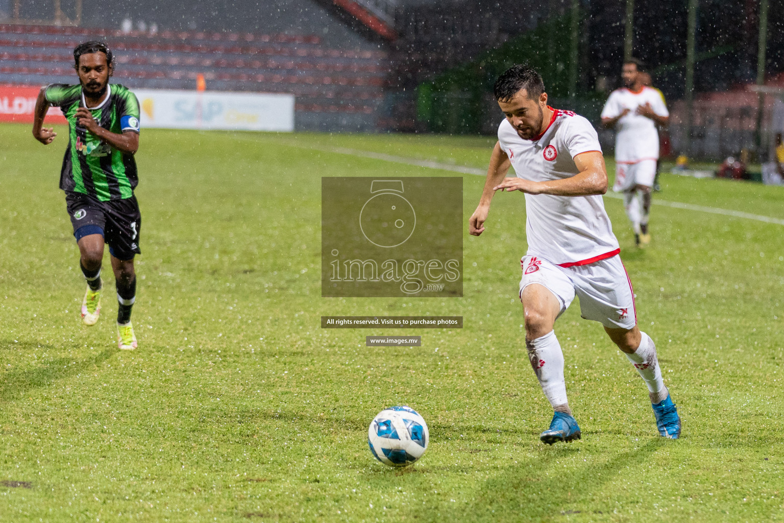 JJ Sports Club vs Buru Sports Club in the 2nd Division 2022 on 18th July 2022, held in National Football Stadium, Male', Maldives Photos: Hassan Simah / Images.mv