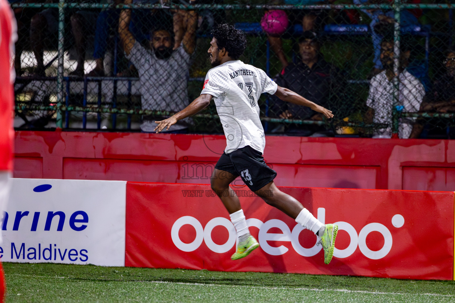 Sh. Kanditheemu vs N. Kendhikulhudhoo on Day 31 of Golden Futsal Challenge 2024, held on Friday, 16th February 2024 in Hulhumale', Maldives Photos: Hassan Simah / images.mv