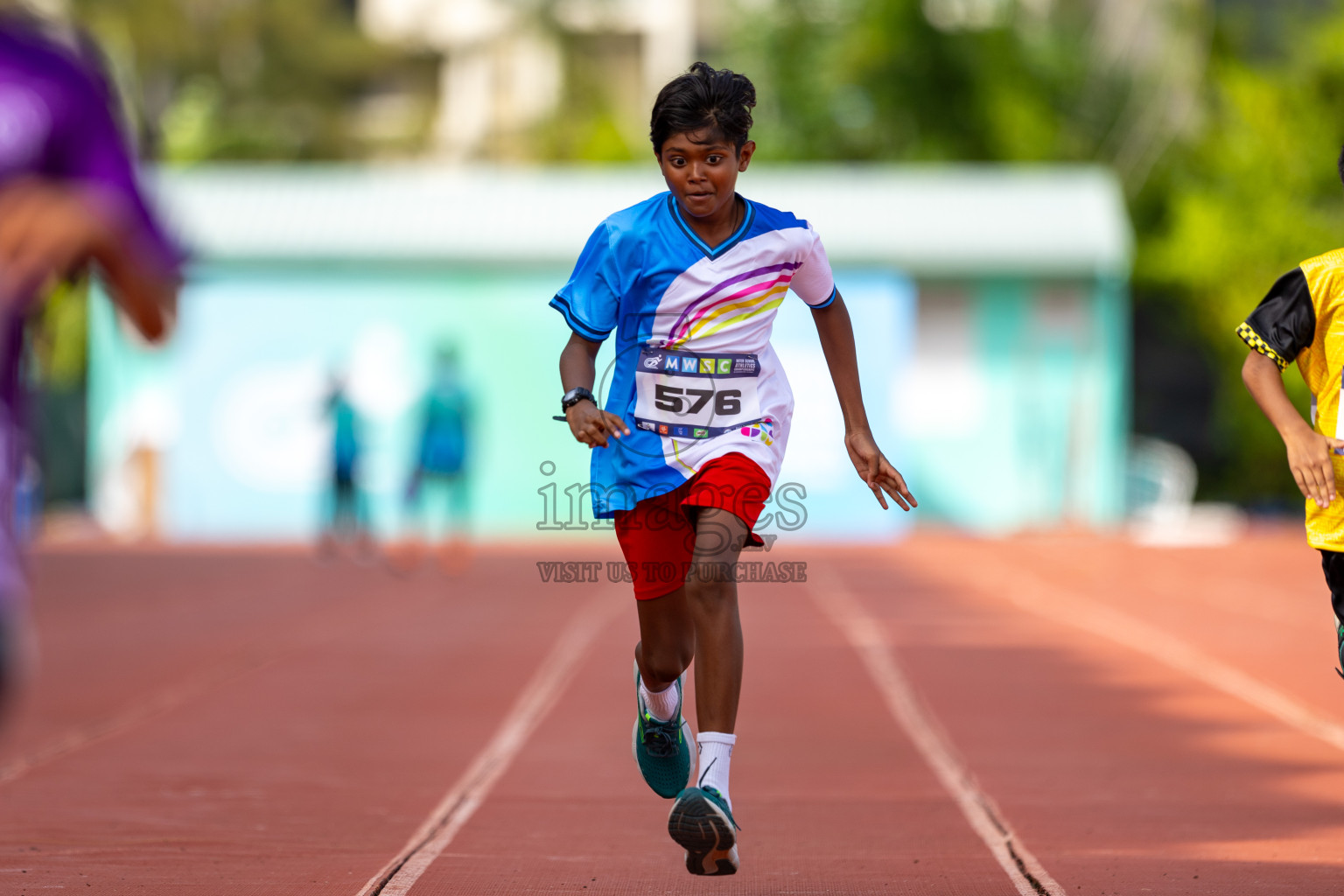 Day 2 of MWSC Interschool Athletics Championships 2024 held in Hulhumale Running Track, Hulhumale, Maldives on Sunday, 10th November 2024. Photos by: Ismail Thoriq / Images.mv