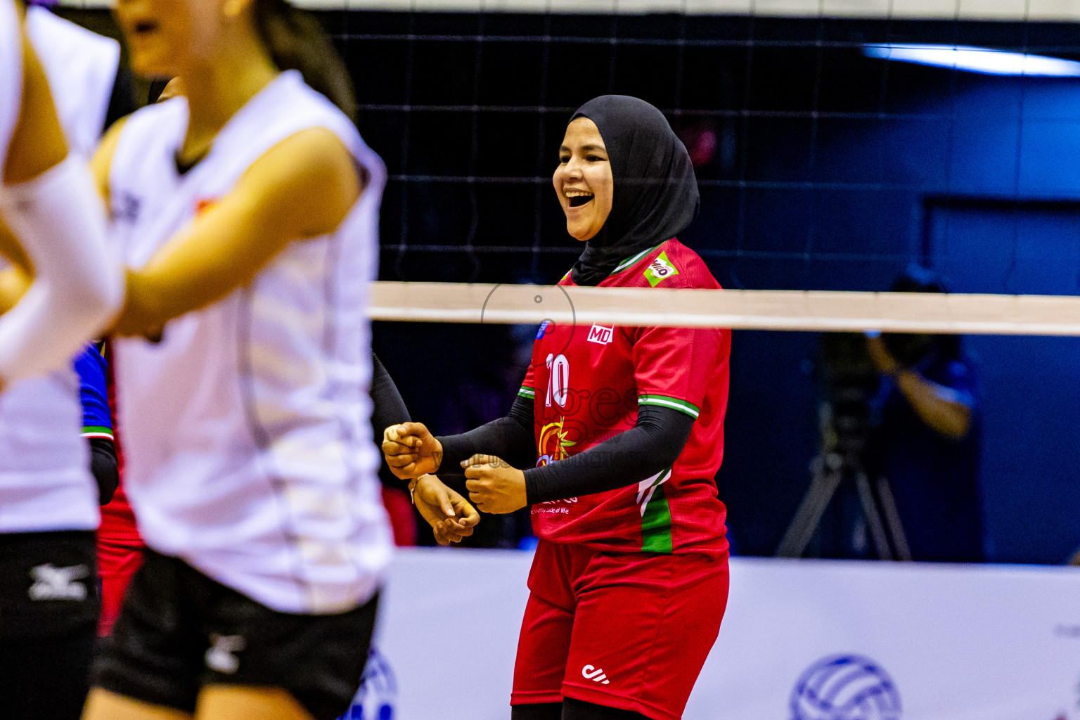 Final of CAVA Woman's Volleyball Challenge Cup 2024 was held in Social Center, Male', Maldives on Wednesday, 11th September 2024. Photos: Nausham Waheed / images.mv