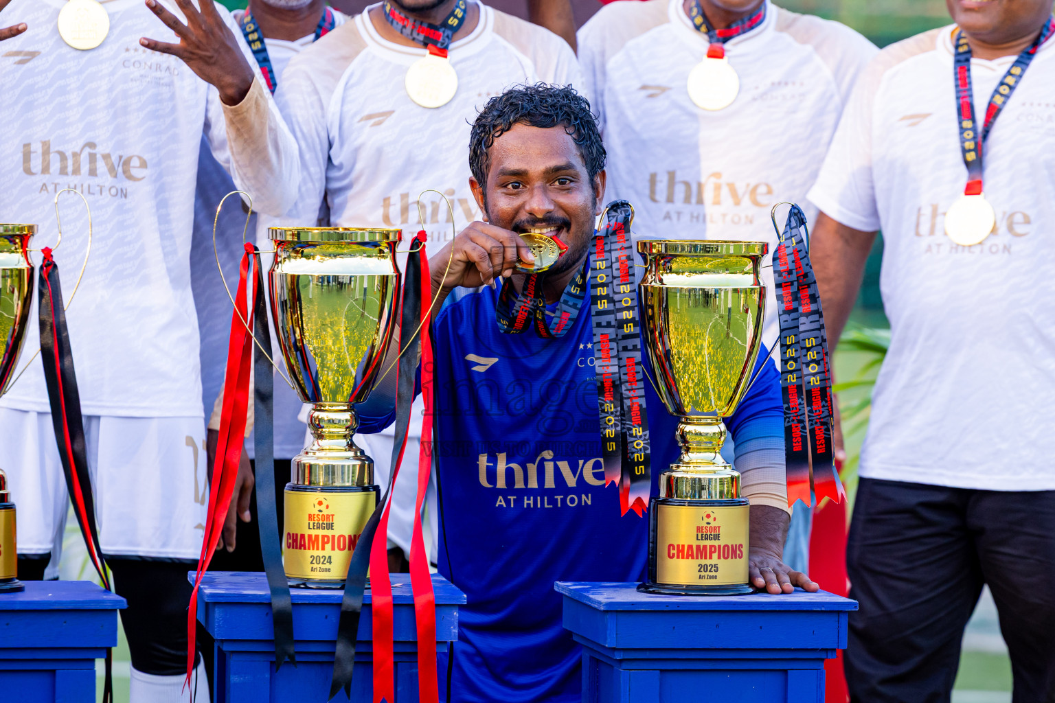 Barcelo vs Conrad in the Final of Resort League 2025 (Ari Zone) was held on Sunday, 28th June 2025 in Conrad Maldives Rangali Island, Alif Dhaalu Atoll, Maldives. Photos: Nausham Waheed / images.mv