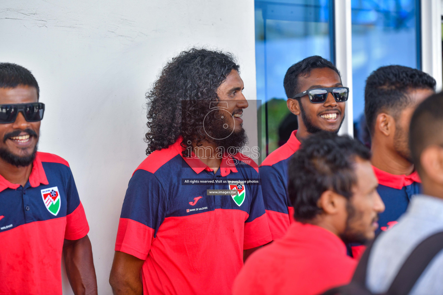 The Senior Men's National Team depart to Japan Training Camp from Maafannu Bus Terminal, Male', Maldives on 5th June 2023 Photos: Nausham Waheed/ Images.mv