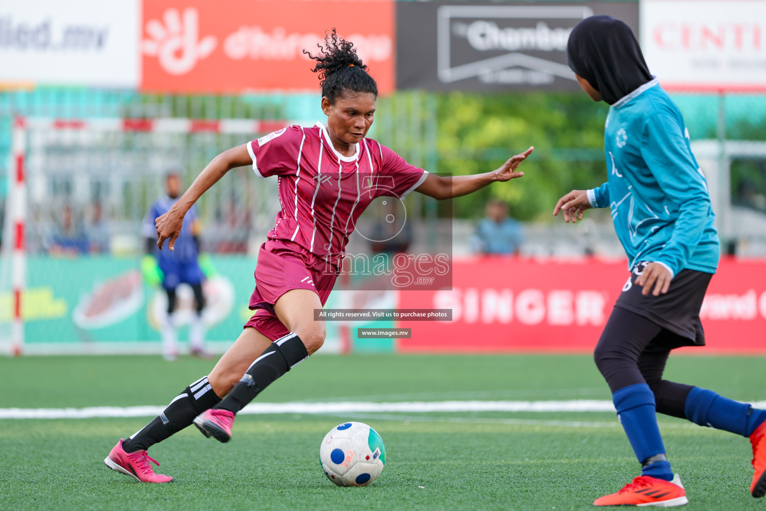 MIRA SC vs Club MYS in 18/30 Futsal Fiesta Classic 2023 held in Hulhumale, Maldives, on Tuesday, 18th July 2023 Photos: Nausham Waheed / images.mv