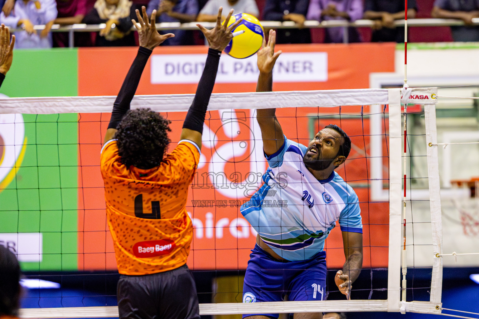 Th Hirilandhoo vs K Thulusdhoo in Volleyball Raajje Super League 2026 held in Male', Maldives on Wednesday, 5th August 2026 at Social Center Indoor Hall Photos By: Nausham Waheed / images.mv