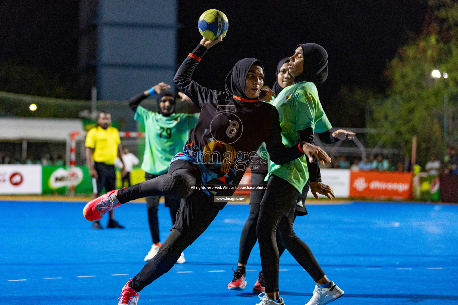 Day 4 of 7th Inter-Office/Company Handball Tournament 2023, held in Handball ground, Male', Maldives on Monday, 18th September 2023 Photos: Nausham Waheed/ Images.mv