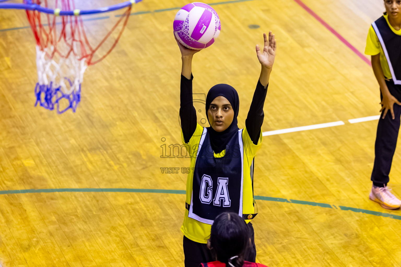 C Matrix vs KYRC in Day 2 of 24th Milo Netball Association Championship held in Social Center at Male', Maldives on Tuesday, 2nd September 2025. Photos: Nausham Waheed / images.mv